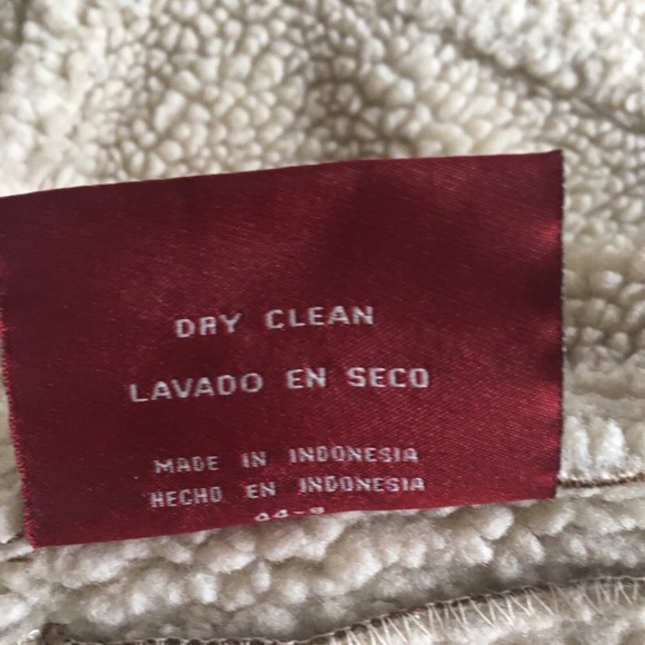 Levi’s tan shearling coat - Picture 4 of 8